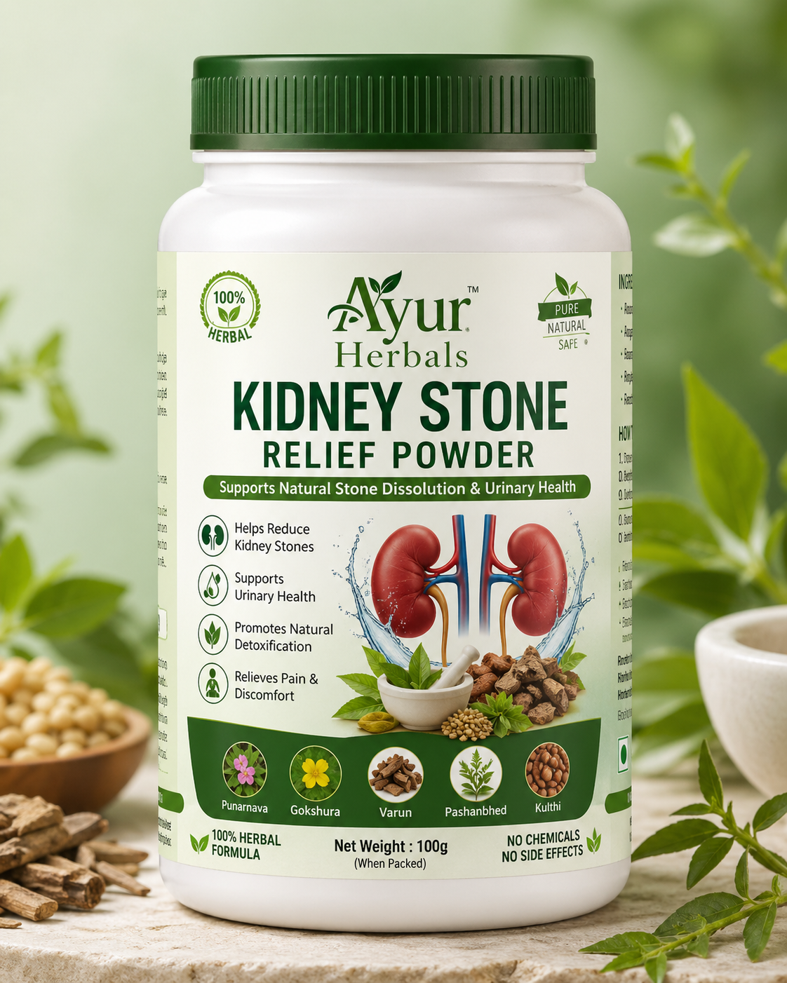 Ayur Herbals-Kidney Stone Relief Powder